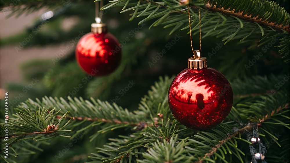 Obraz premium christmas tree decorations