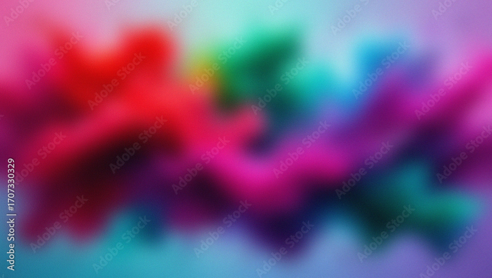 Obraz premium Dynamic Abstract Background with Blended Red Pink Green and Blue Colors image photo