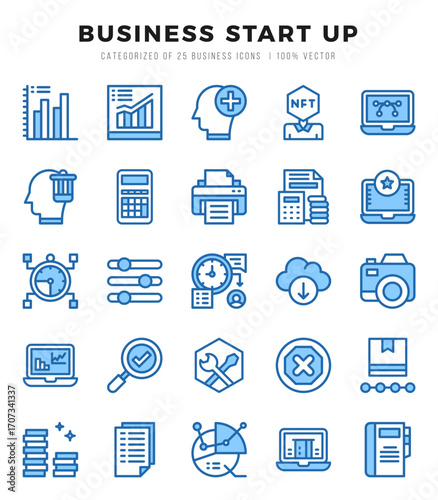 Business Start Up Icon Bundle 25 Icons for Websites and Apps