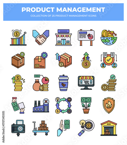 Product Management Icons: 25 Essential Icons for Business Strategy