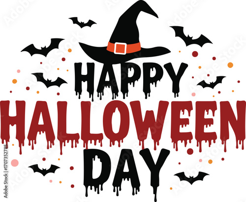 halloween background with witch