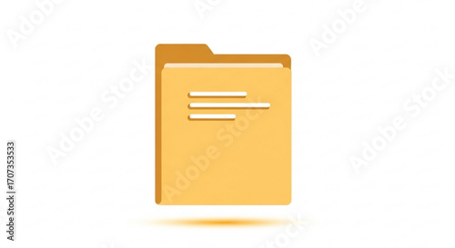 Streamline your digital world with this folder icon. Perfect for websites, apps, and presentations, it symbolizes organization and efficiency. Manage your data effortlessly with this clean design.