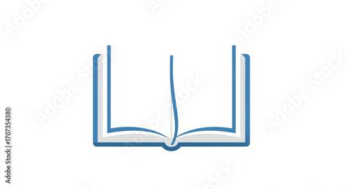 Elegant open book symbol representing knowledge, learning, and wisdom, perfect for educational or informational content seeking clarity and insight.