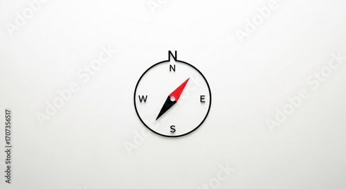 Strategic compass pointing north symbolizing guidance, direction, and finding one's way forward with clarity and precision in any endeavor