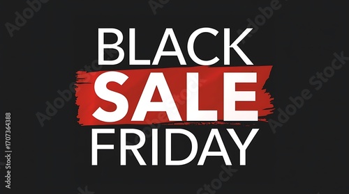Wallpaper Mural Black Friday design for advertising, banners, leaflets and flyers., Black Friday typography banner. Black Friday modern linear typography text illustration isolated on black,created with generative ai Torontodigital.ca