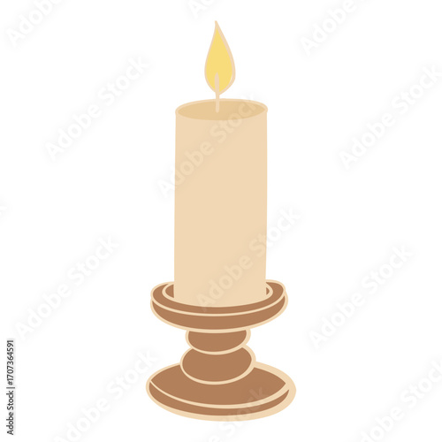 candlestick with candle
