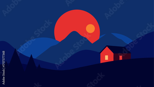 house in the mountains