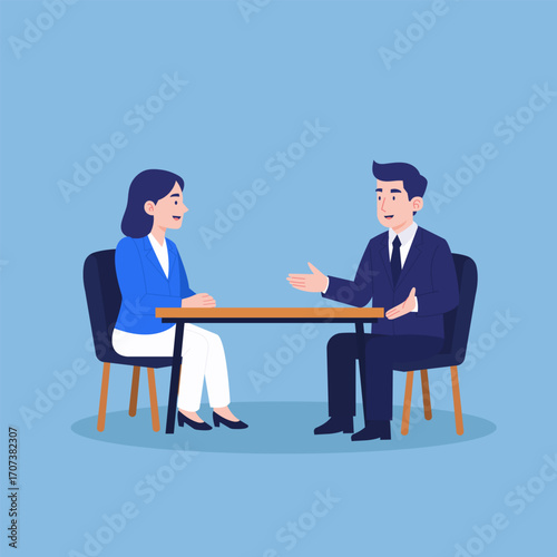 Business meeting between professionals