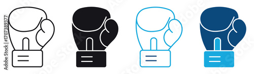 Boxing gloves icon  , vector illustration .