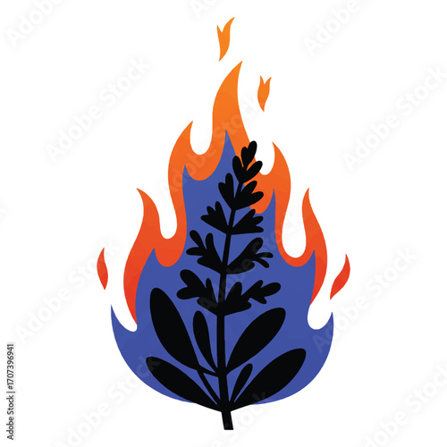 Vector illustration of an leaves