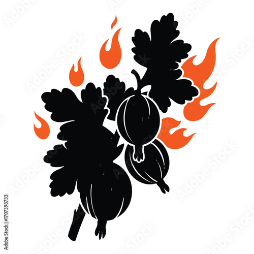 Vector illustration of grapes