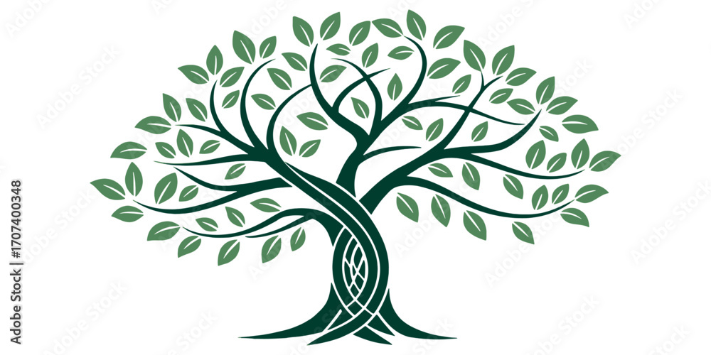 Fototapeta premium Stylized Tree of Life with Infinity Symbol