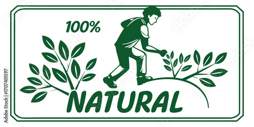 100% Natural Logo