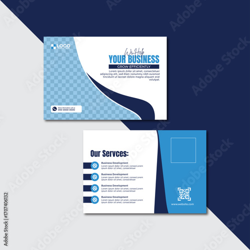 Minimalist Business Postcard | Branding & Marketing Stationery