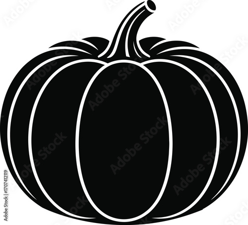 First day of fall premium silhouette vector template. Autumn leaf, pumpkin, vector art