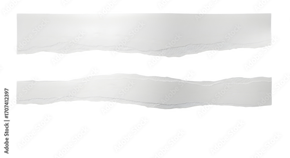 Obraz premium Torn paper edges isolated on graphic design elements isolated on transparent background