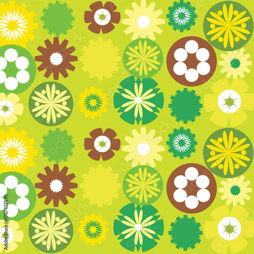 seamless pattern with flowers