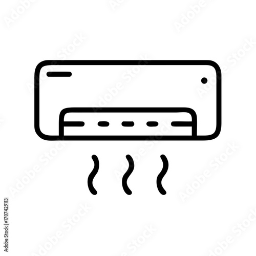 Air Conditioning Wall Unit Icon For Web And Graphic Design
