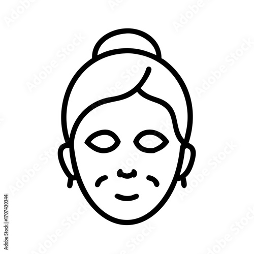 Beauty Treatment Facial Mask Icon For Web And Graphic Design