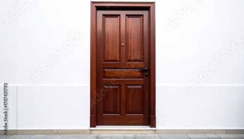 wooden door in the wall