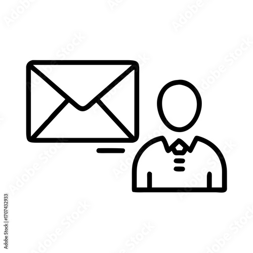 Business Email Message Icon For Web And Graphic Design