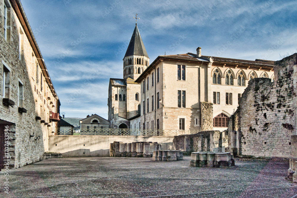 Fototapeta premium Abbey in Cluny, Burgundy, France