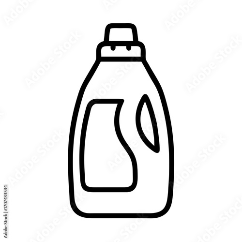 Clothes Washing Detergent Bottle Icon For Web And Graphic Design