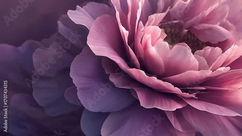 beautiful pink and purple flower blossom, petal and blooming background, macro closeup shot 4k