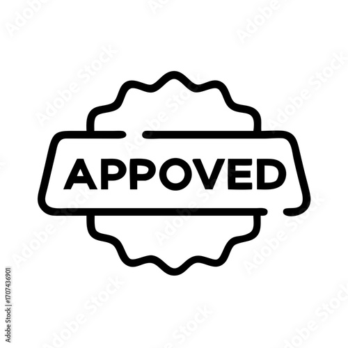 Medical Insurance Claim Approved Stamp Icon For Web And Graphic Design
