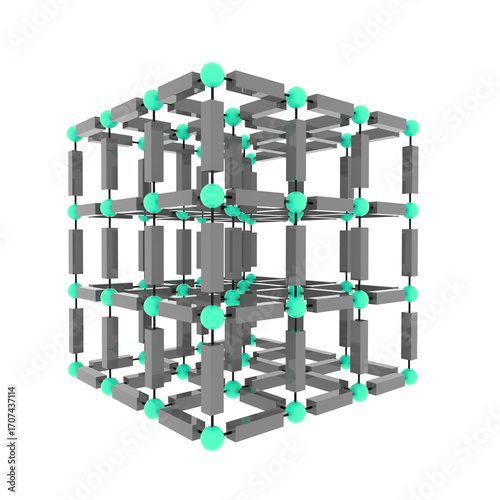 Metal-organic framework, illustration