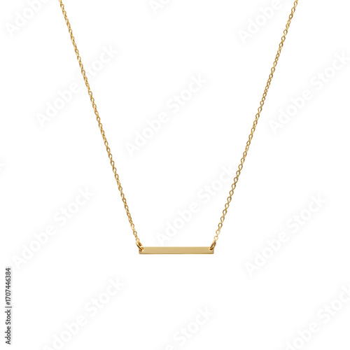 Dainty gold bar necklace shimmering, a modern minimalist jewelry, perfect for everyday elegance and special occasions, a stylish fashion accessory