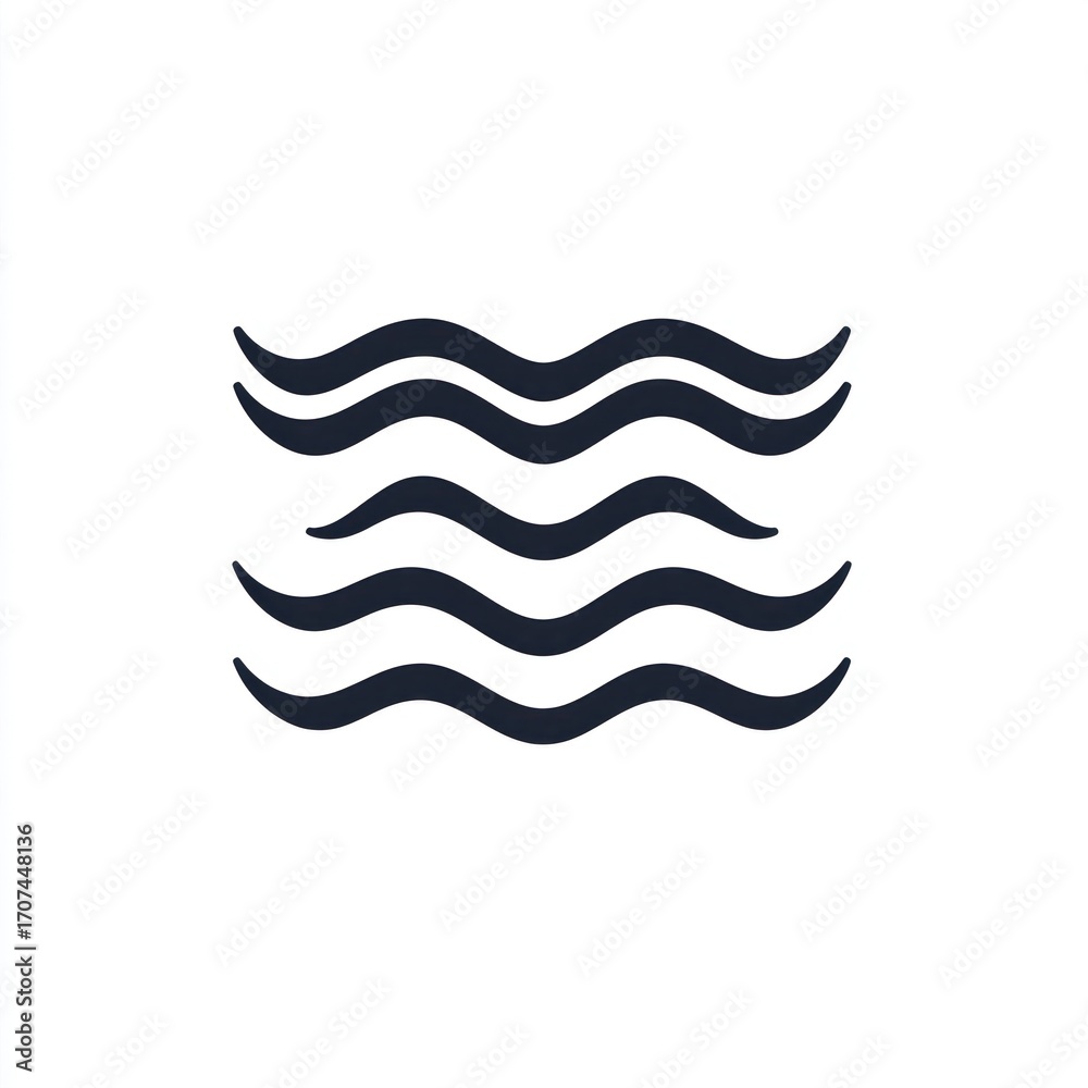 Obraz premium Aquarius Zodiac Sign Isolated On White Background. Horoscope. Aquarius Horoscope Symbol. Astrological Aquarius Design. Aquarius Sign Icon. Detailed Aquarius Zodiac Emblem Isolated. Astrology.