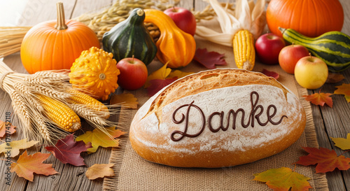 Round bread with chocolate 