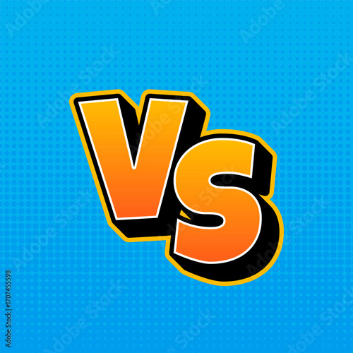 Vector Versus Duel Symbol Illustration