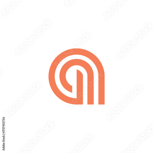 letter a logo template