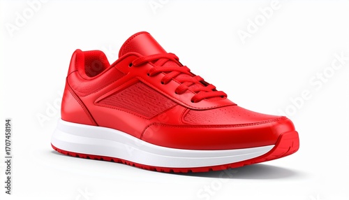 Red shoes isolated on white