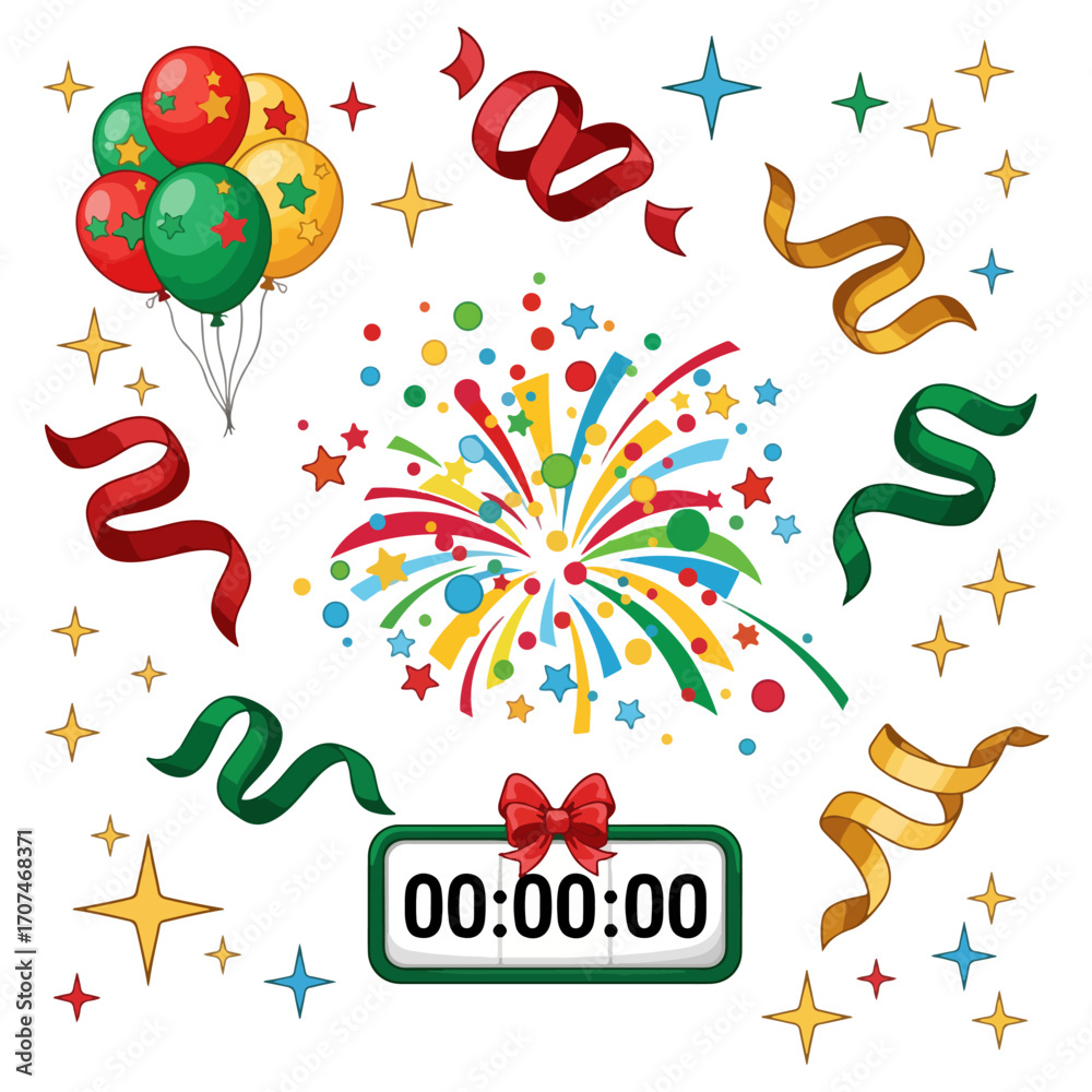 Obraz premium vector collection of party celebration elements