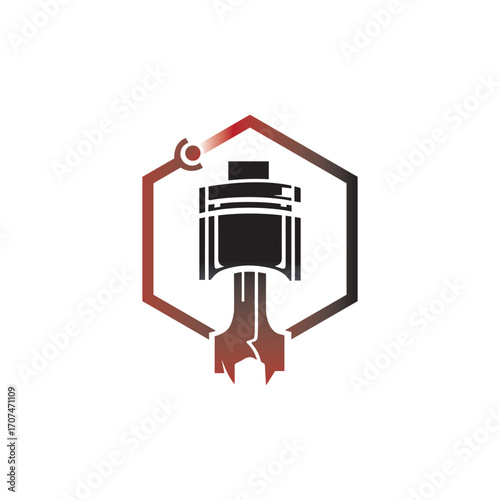 diesel turbo automotive repair logo design, Truck repair emblem, Automotive logo with gears design, custom garage repair automotive, spare part car and motorcycle shop business 