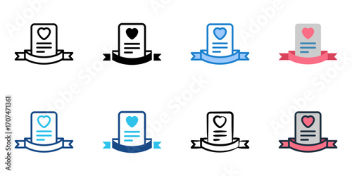 Customary greetings icon set multiple style collection 
