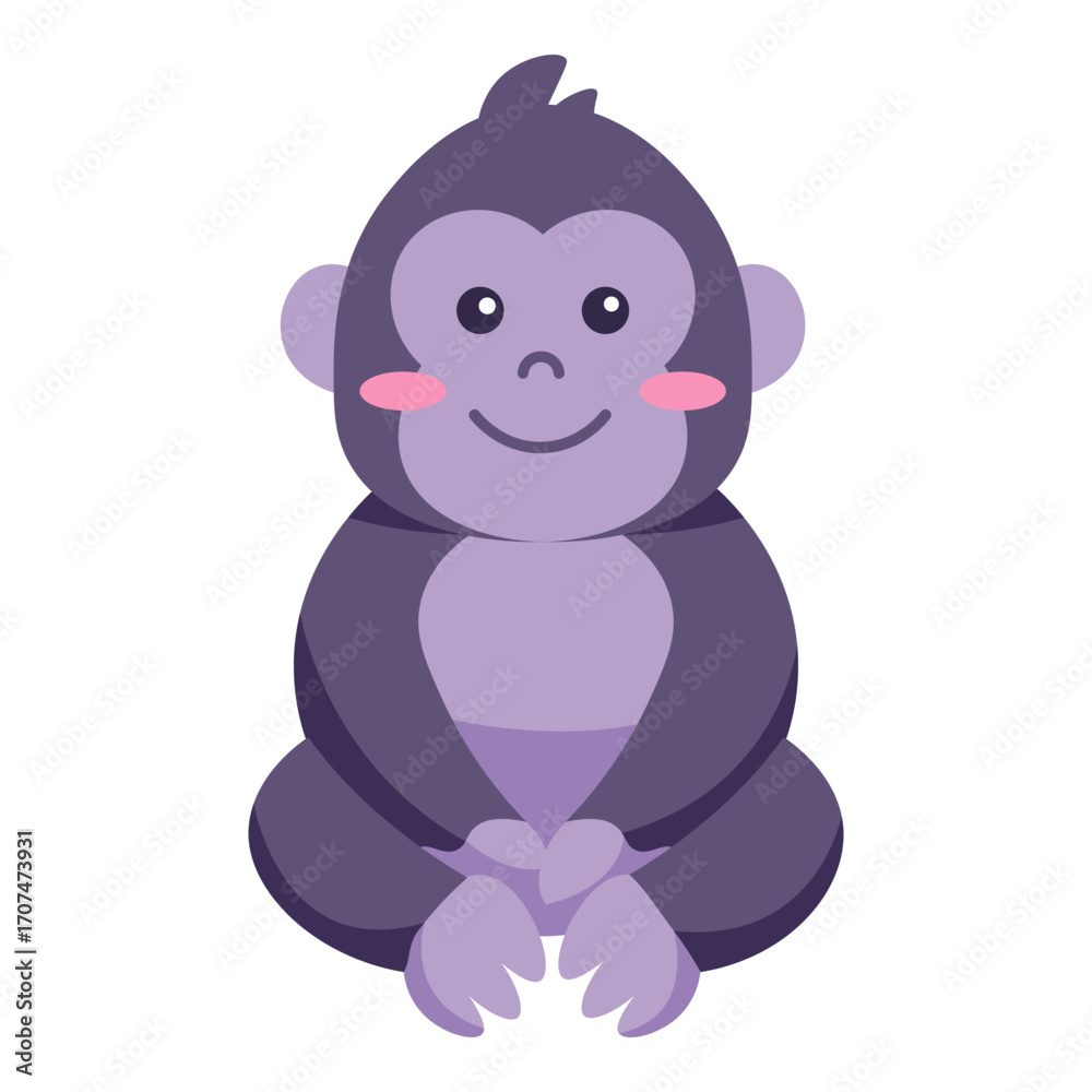 Obraz premium sitting gorilla