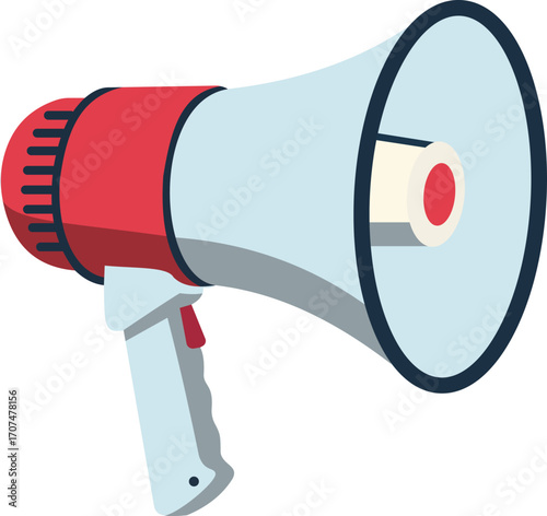 Megaphone Loudspeaker Illustration - Attention, News, Announcement