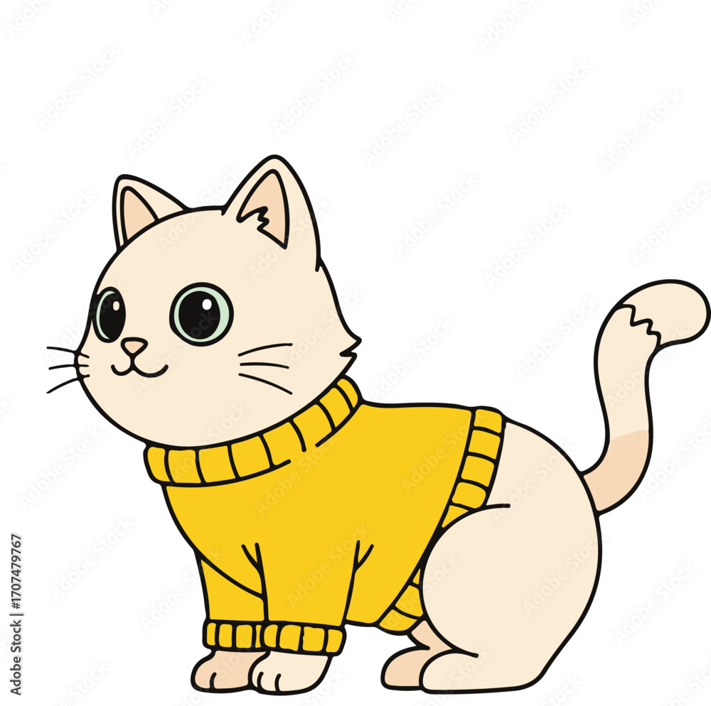 Obraz premium Cat in outfit 