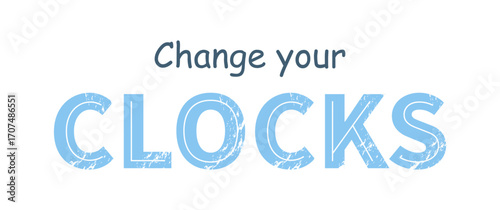 Message encouraging people to adjust their clocks forward.