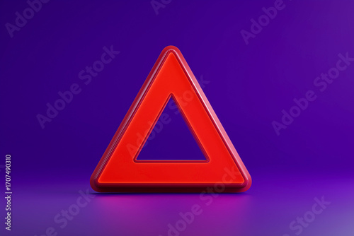 Free Download Striking red triangle on a purple background. Sharp lines and smooth finish create a modern look. Perfect for abstract, geometric design. - GFXLoad