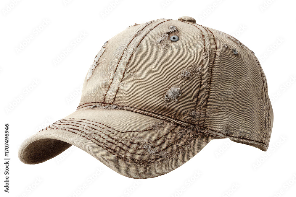 Fototapeta premium Faded, distressed baseball cap