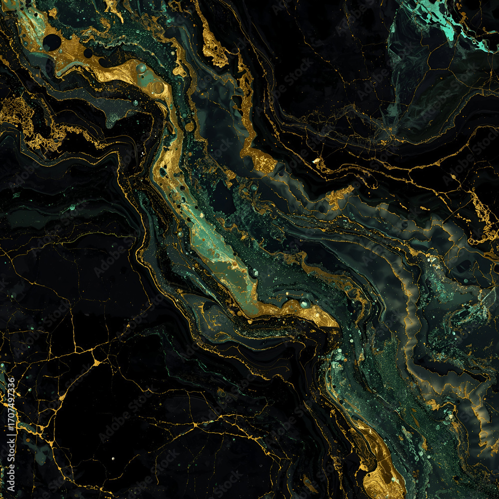 Obraz premium Abstract Liquid Marble Glow Background