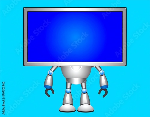 Robot with a large screen
