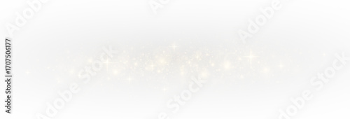 Dusty sparkles and glowing stars fill the background with festive brilliance.