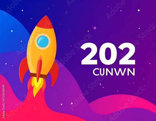 Rocket launch into space, 2022