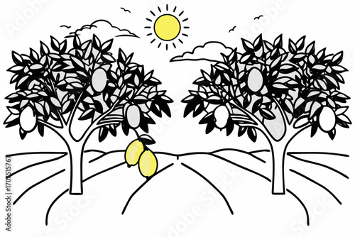 vector illustration of a tree